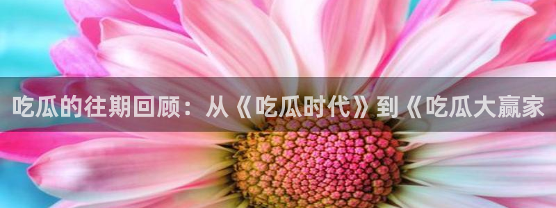 ccgg.ct今日吃瓜：吃瓜的往期回顾：从《吃瓜时代》到《吃瓜大赢家