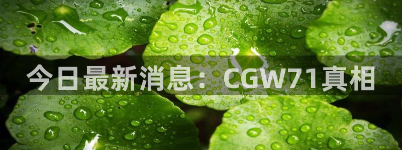 吃瓜舌头发麻什么原因:今日最新消息:CGW71真相